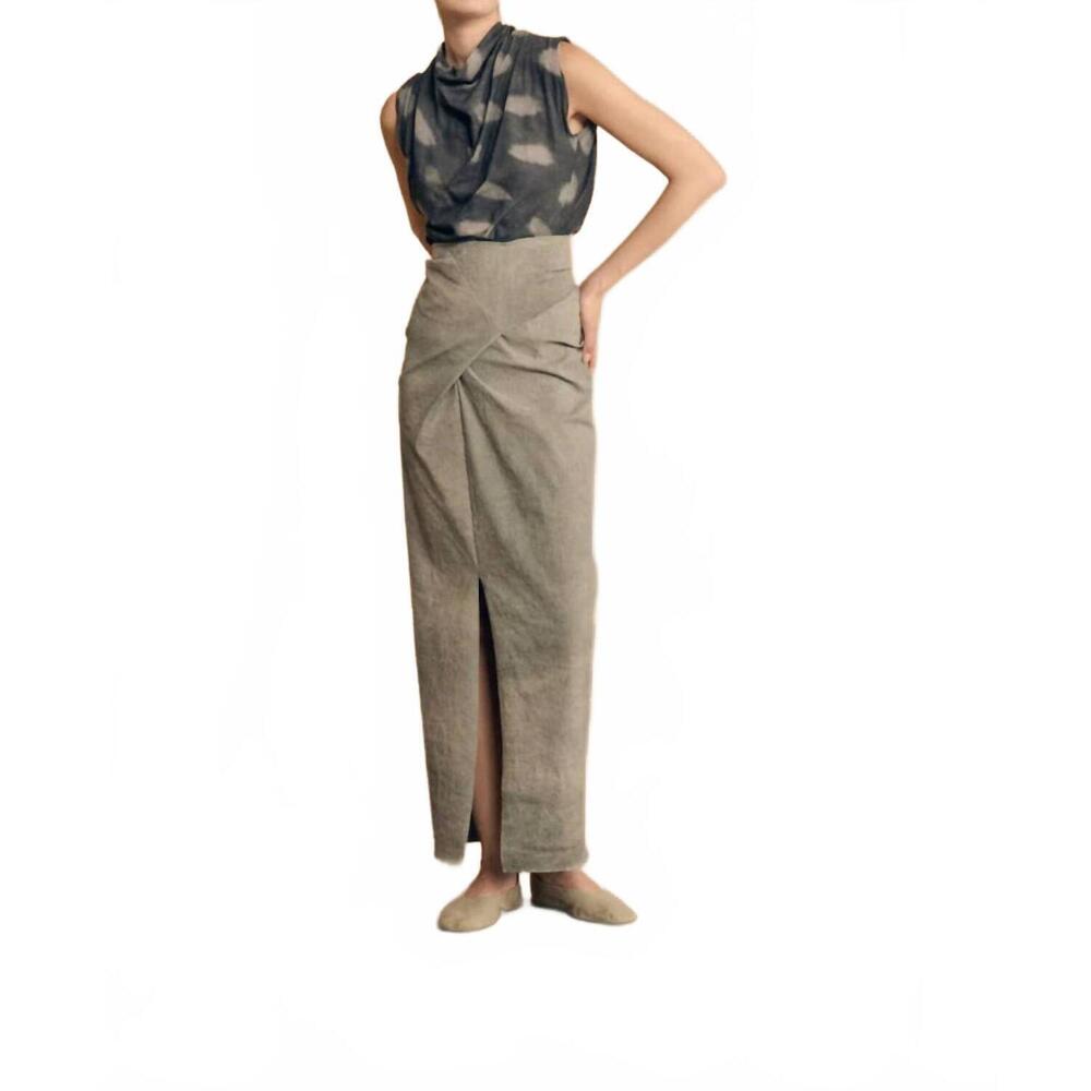 NEW CORTANA ryo maxi skirt in aqua maltinto stripes